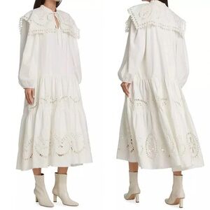 Sea New York White Ruffled Tiered Sundress